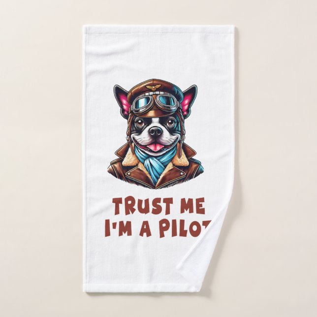 Faites-moi confiance, je suis pilote (Serviette à main)