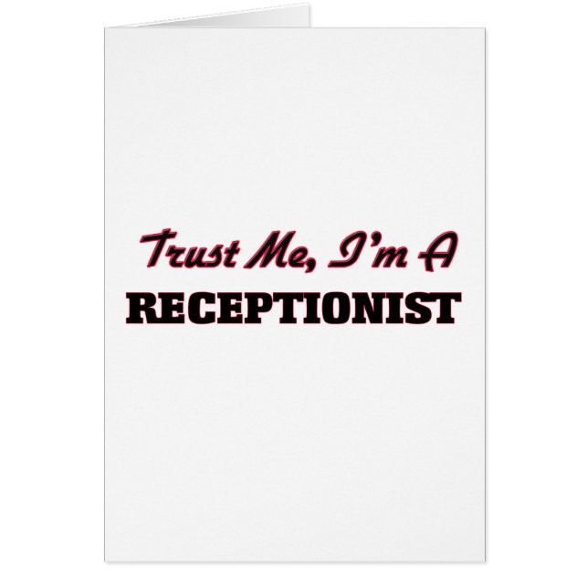Faites-moi confiance je suis un réceptionniste (Devant)