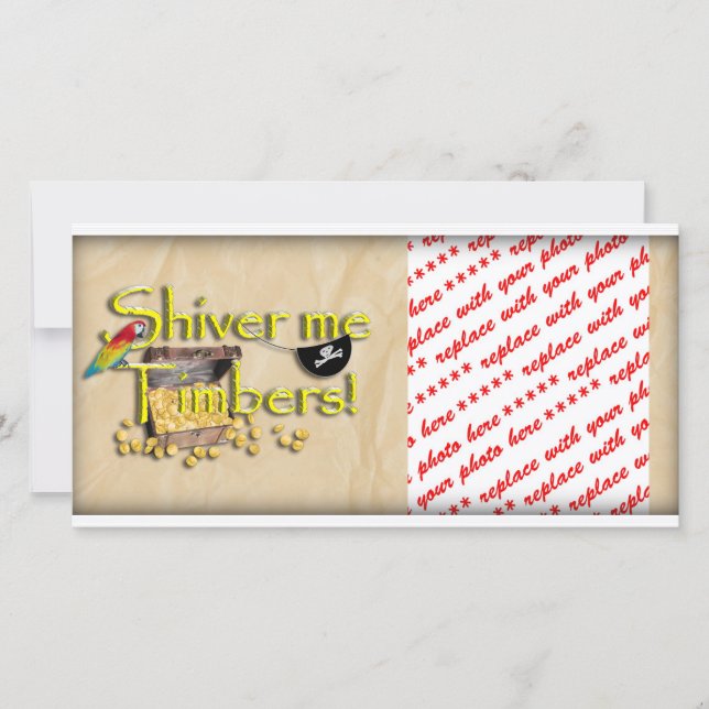 FAITES-MOI DES BOIS ! Texte avec poitrine pirate (Devant)