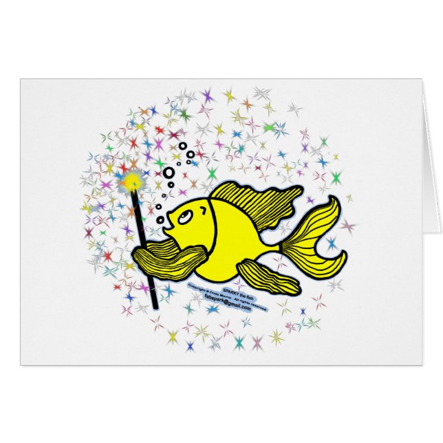 Faites un poisson de souhait (Devant horizontal)