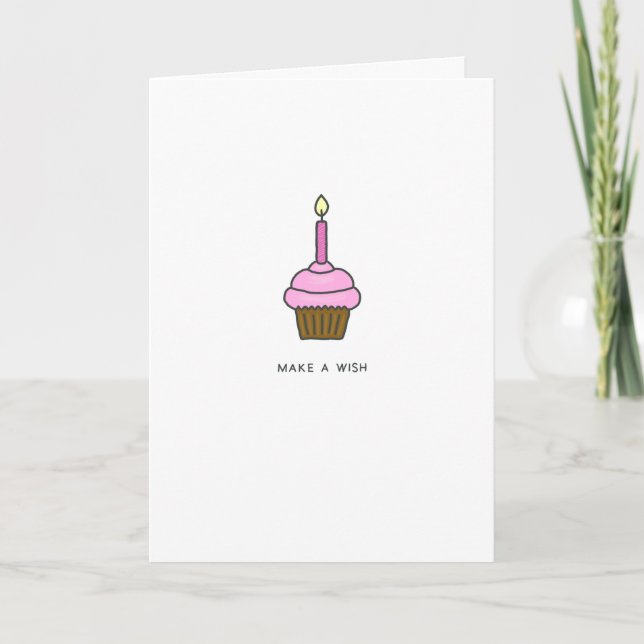 Faites Un Souhait Bonne Carte Anniversaire (Devant)