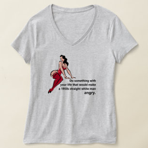 Faites un T-shirt blanc des années 1950 en colère