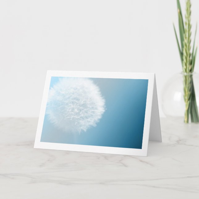 Faites Une Carte De Voeux Dandelion Souhaitable (Devant)