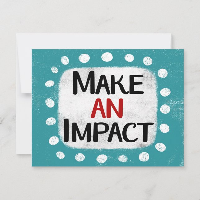 Faites une carte de voeux Impact (Devant)