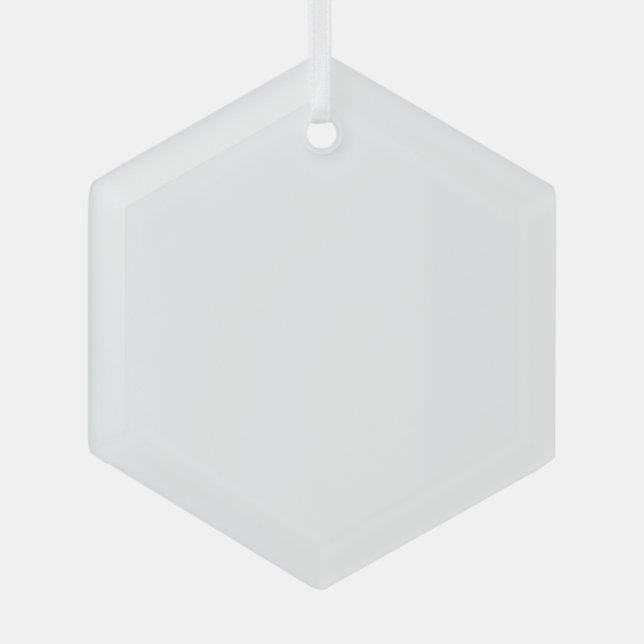 Faites vos propres ornements Hexagon personnalisés (Recto)