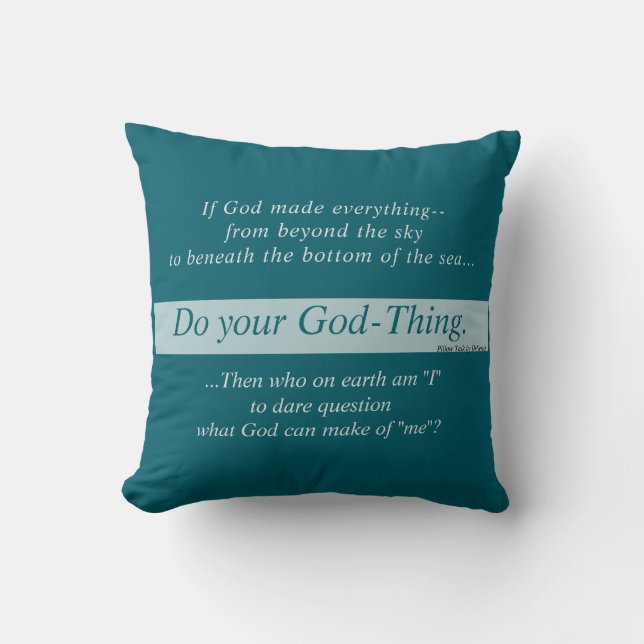 Faites Votre Chose Coussin Jetable 16x16 recto-ver (Recto)