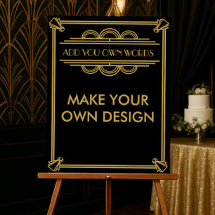 Faites votre propre affiche Art Déco Gatsby
