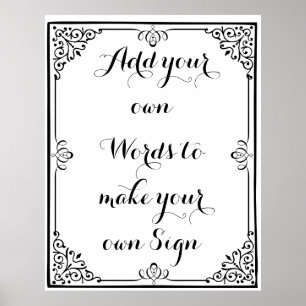 Faites votre propre affiche pour votre fête