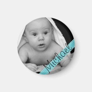 Faites votre propre bébé Photo Name Magnet