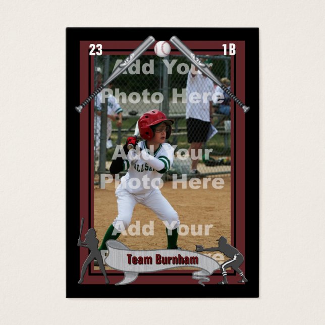 Faites votre propre carte de baseball (Devant)