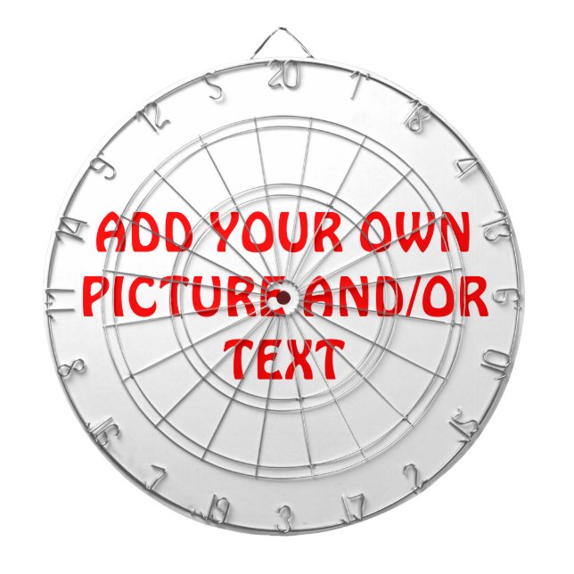 FAITES VOTRE PROPRE CIBLE DE FLECHETTES SPÉCIALE (Devant)