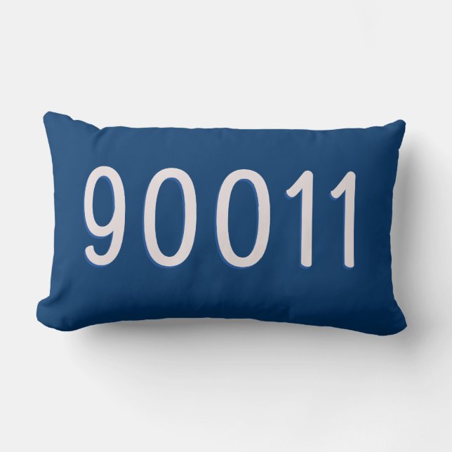 Faites votre propre code ZIP Coussin Marine Bleu (Recto)