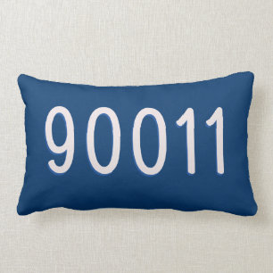Faites votre propre code ZIP Coussin Navy Blue