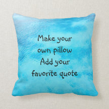 faites votre propre coussin ajouter l'eau préférée
