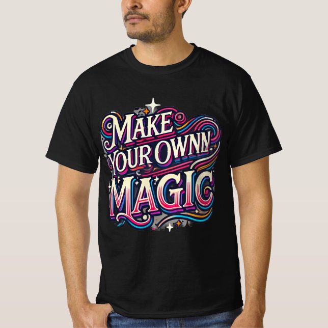 Faites votre propre design de T-shirt magique (Devant)