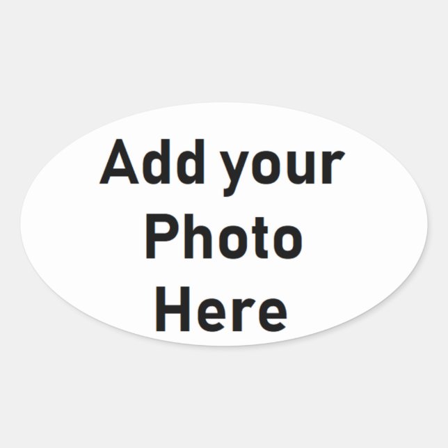Faites votre propre Sticker en forme ovale Customi (Devant)