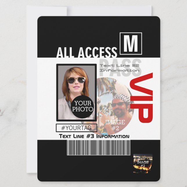 Faites votre propre VIP Pass 8 façons de personnal (Devant)