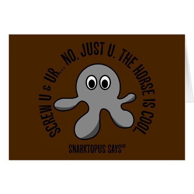 Faites-vous foutre en l'air avec le cheval que vou (Devant horizontal)