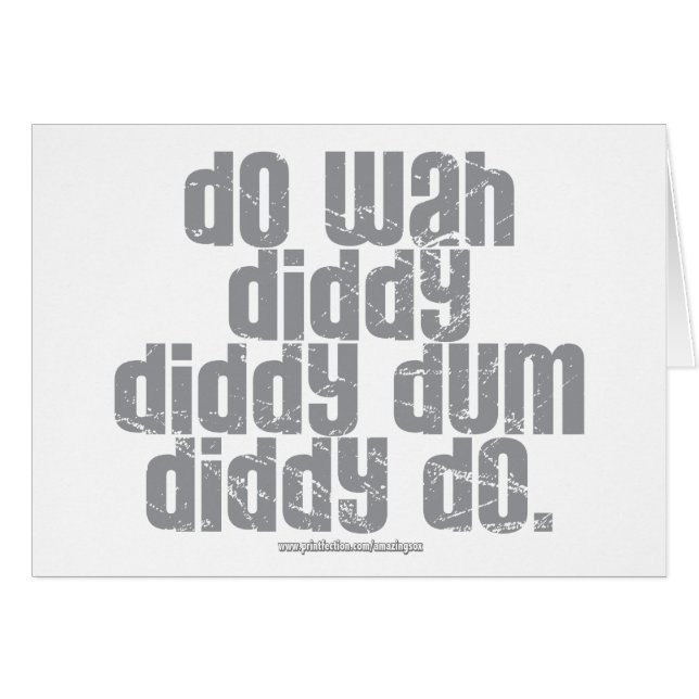 Faites Wah Diddy… (Devant horizontal)