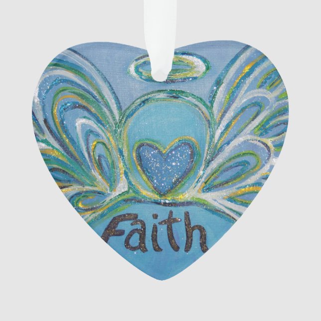 Faith Angel Word Art Cadeau de vacances (devant)