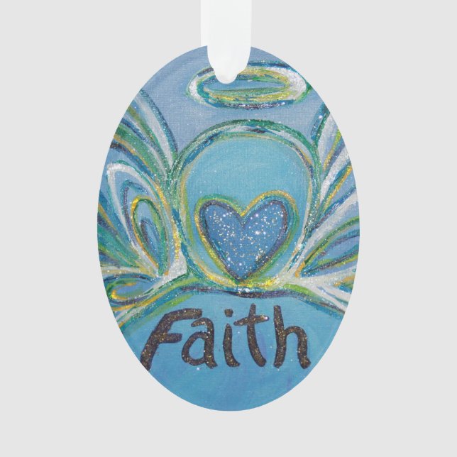 Faith Angel Word Art Cadeau de vacances (devant)