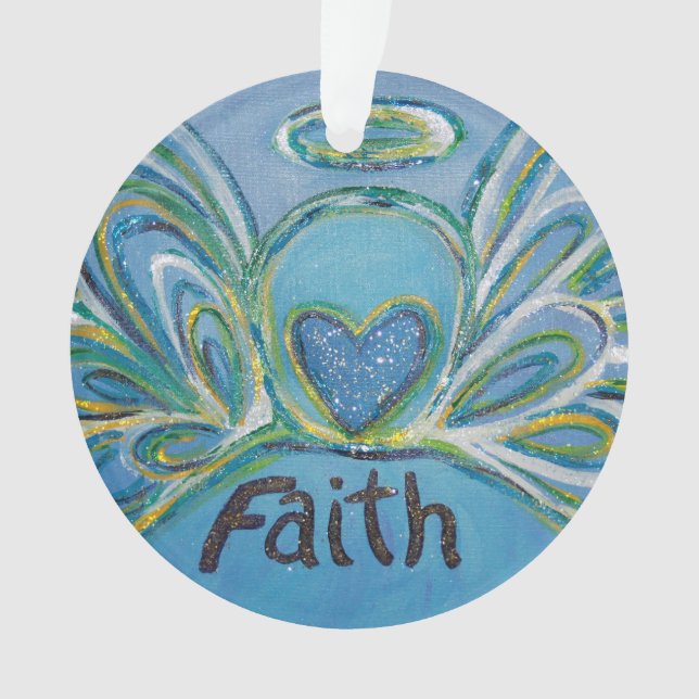 Faith Angel Word Art Cadeau de vacances (devant)