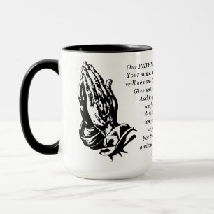 Faith Coffee Mug - Écriture de prière du Seigneur