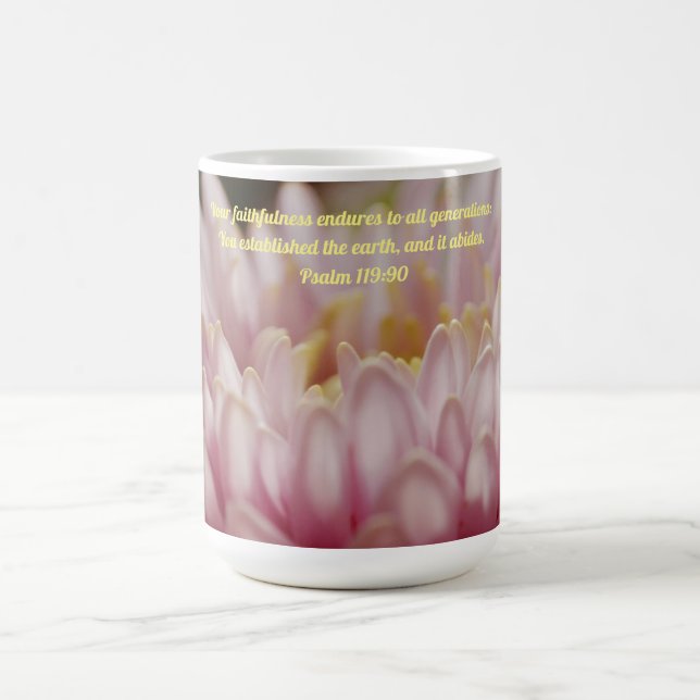 Faith Flower Bible Verse Rose Floral Mug Cup (Centre)