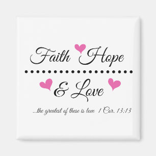 Faith Hope & Love Magnet