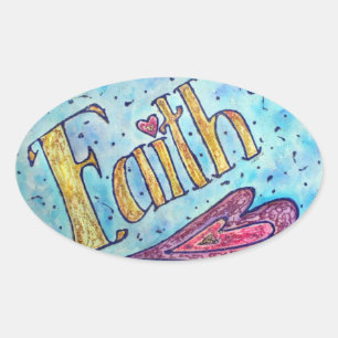 Faith Inspirational Word Art Sticker autocollants