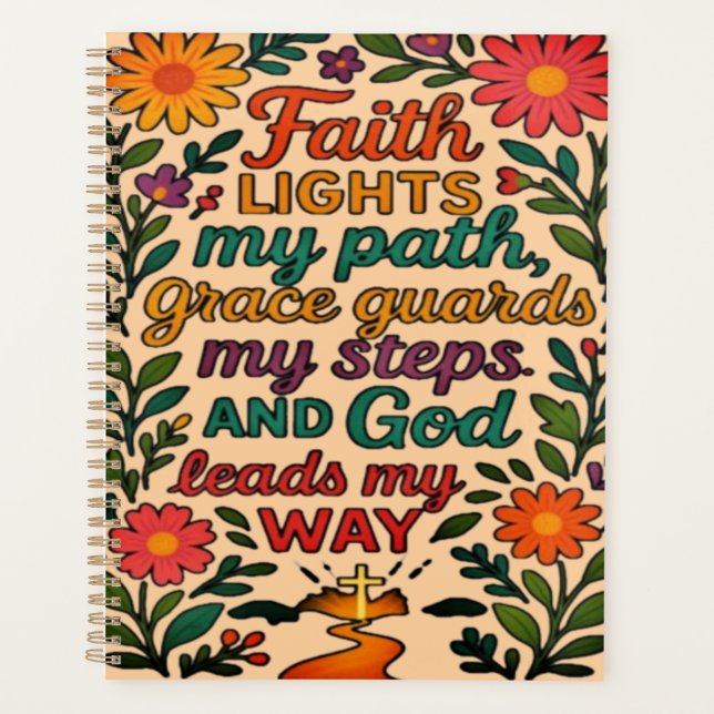 Faith Lights My Path Christian Art - Inspirational (Devant)