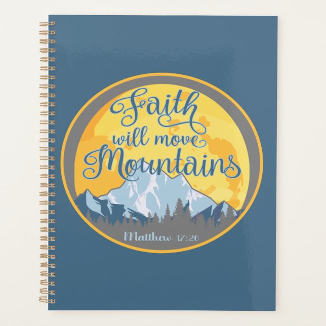 Faith Move Mountains Christian Design (Devant)