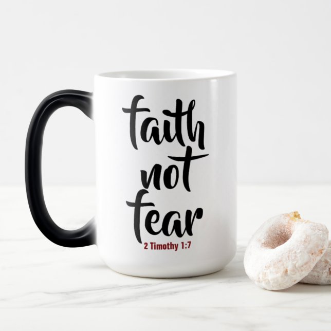Faith NOT Fear - Morpher Mug (Avec donut)