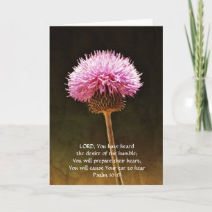 Faith Pink Flower Penser de votre carte