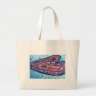 Faith Pink Heart Art Sac fourre-tout