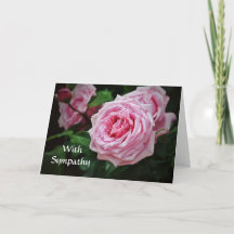 Faith Rose Roses Bible Verse Carte de Sympathie