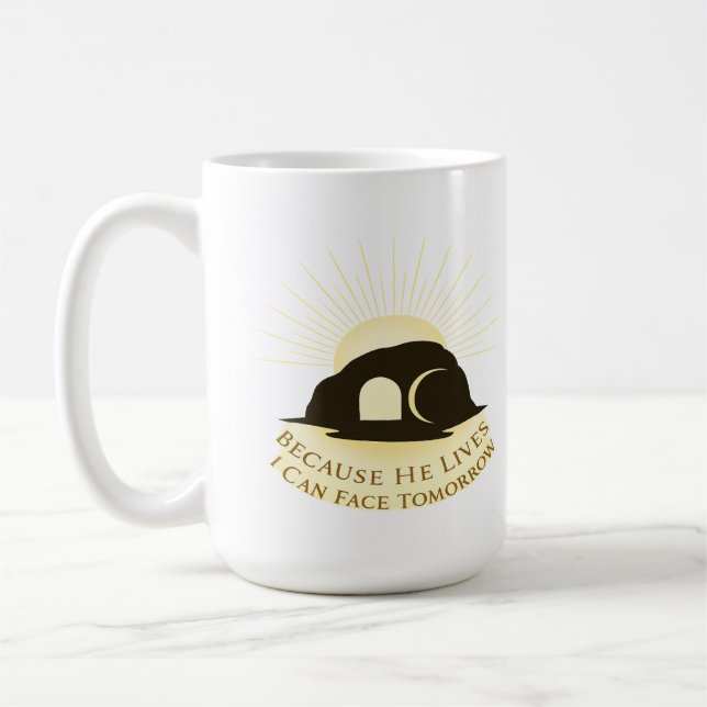 Faith Sunrise Easter 2026 Mug — Christian Gift (Gauche)