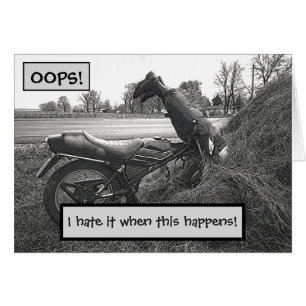 (FAKE)MOTORBIKE CRASH DANS HAY BALE /HUMOUR