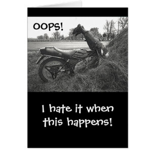 (FAKE)MOTORBIKE CRASH DANS HAY BALE /HUMOUR