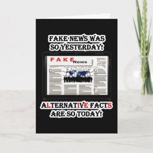 Fake News Autres faits Carte de voeux Anniversaire