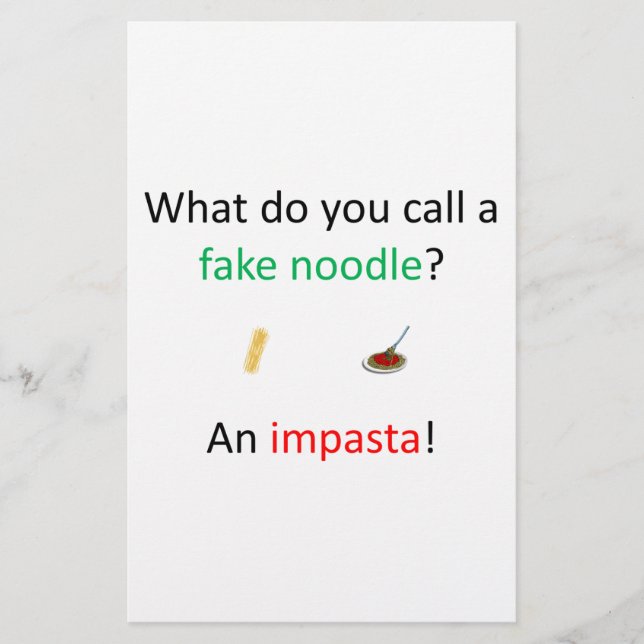 Fake Noodle Joke (Devant)