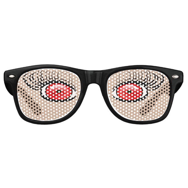 Fake Red Animal Eyes lunettes de soleil (Devant)