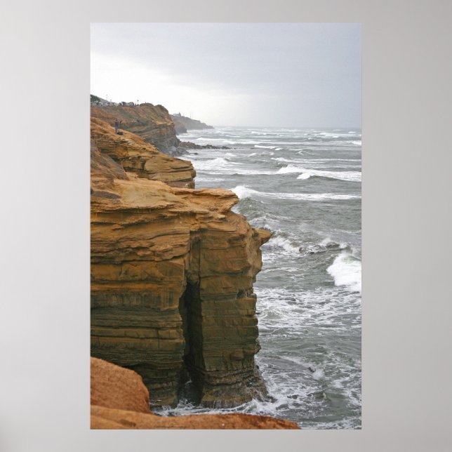 Falaises de coucher de soleil ~ Poster Loma Point (Devant)