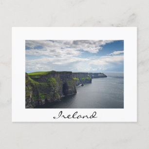 Falaises de Moher en Irlande carte postale texte b