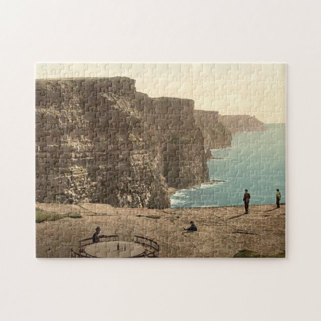 Falaises de puzzle de couleur de Moher Irlande (Horizontal)