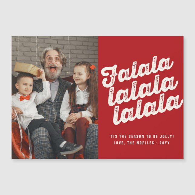 Falalalala Bold Script amusant classique de Noël p (Devant)