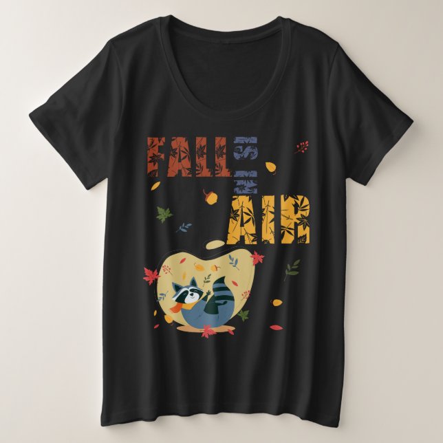 Fall Is in The Air Raccoon Autumn (Design devant)