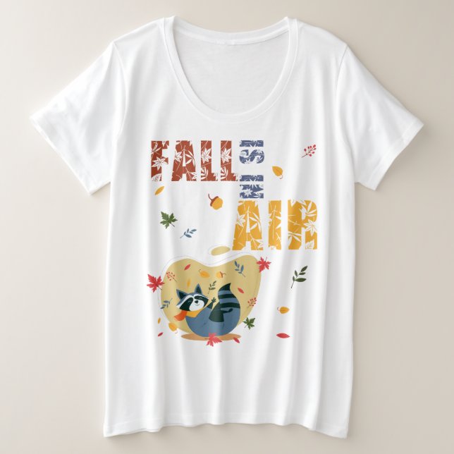 Fall Is in The Air Raccoon Autumn (Design devant)