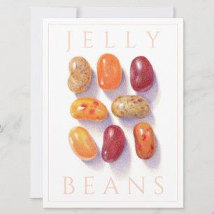 FALL JELLY BEANS 6.5x8.75 Carte plate