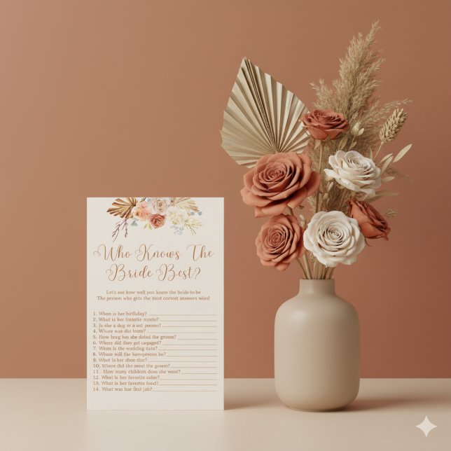 Fall Terracotta Who Knows The Bride Best Game (Créateur téléchargé)
